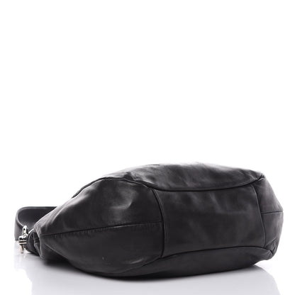 Prada Nappa Frills Shoulder Bag Black 4 of 16