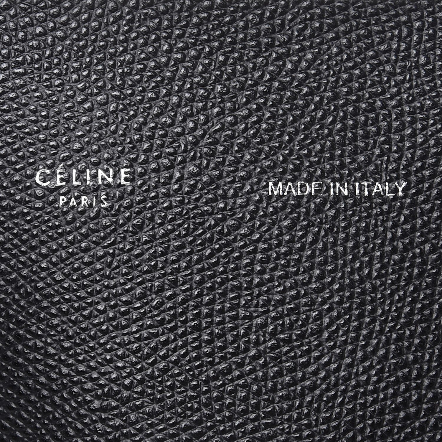 Celine Grained Calfskin Small Vertical Cabas Black 7 of 11