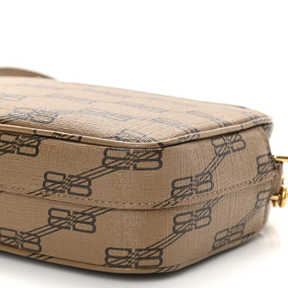 Balenciaga Coated Canvas BB Monogram Small Signature Camera Bag Beige Brown 10 of 10