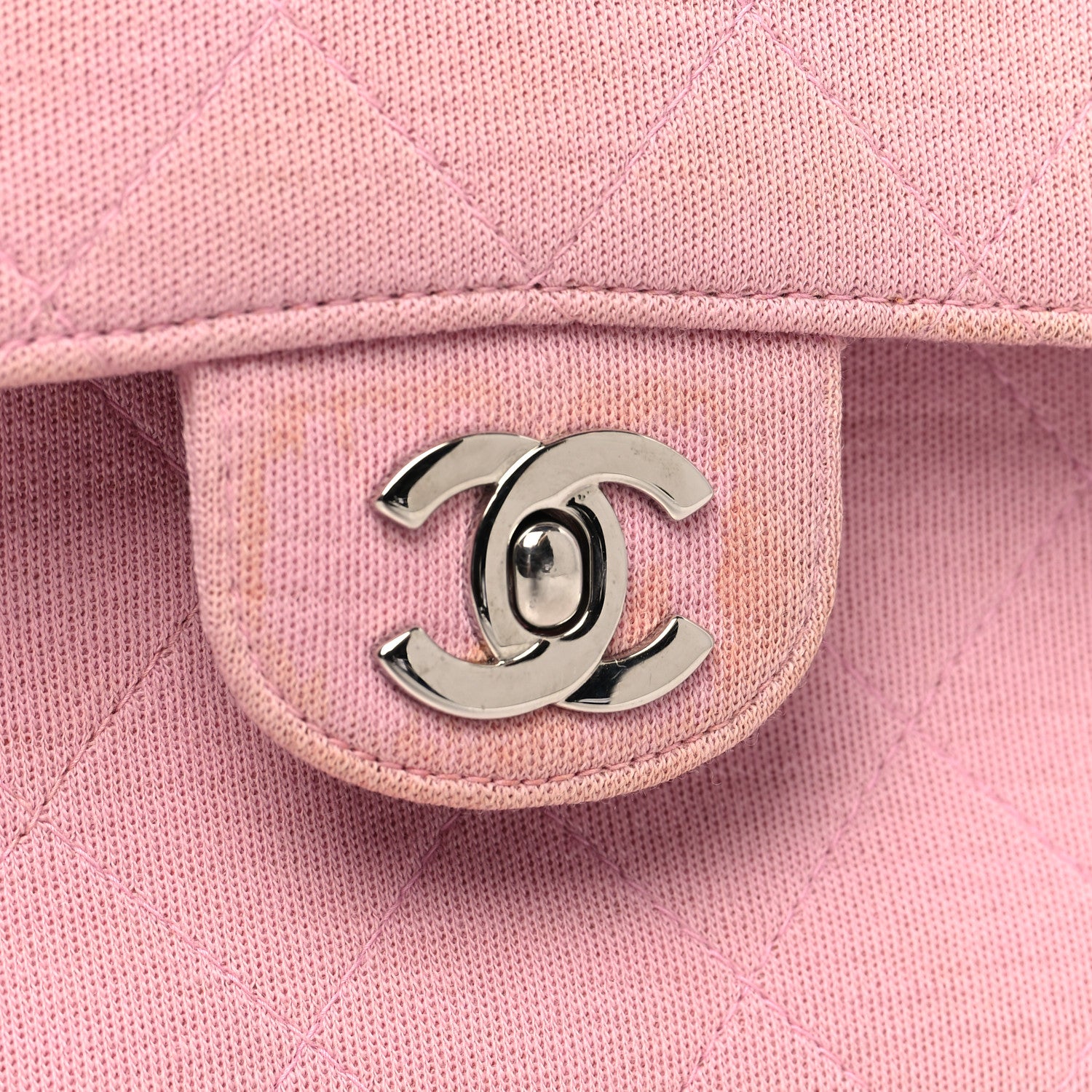 Chanel Jersey Quilted Small Single Flap Pink 13 of 14