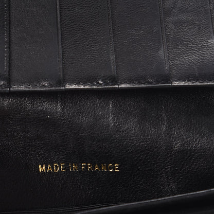 Chanel Lambskin Diamond Stitched French Wallet Black 7 of 11
