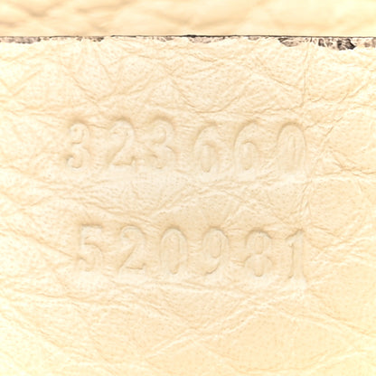 Gucci Pebbled Calfskin Medium Bamboo Shopper Tote Off White 8 of 12