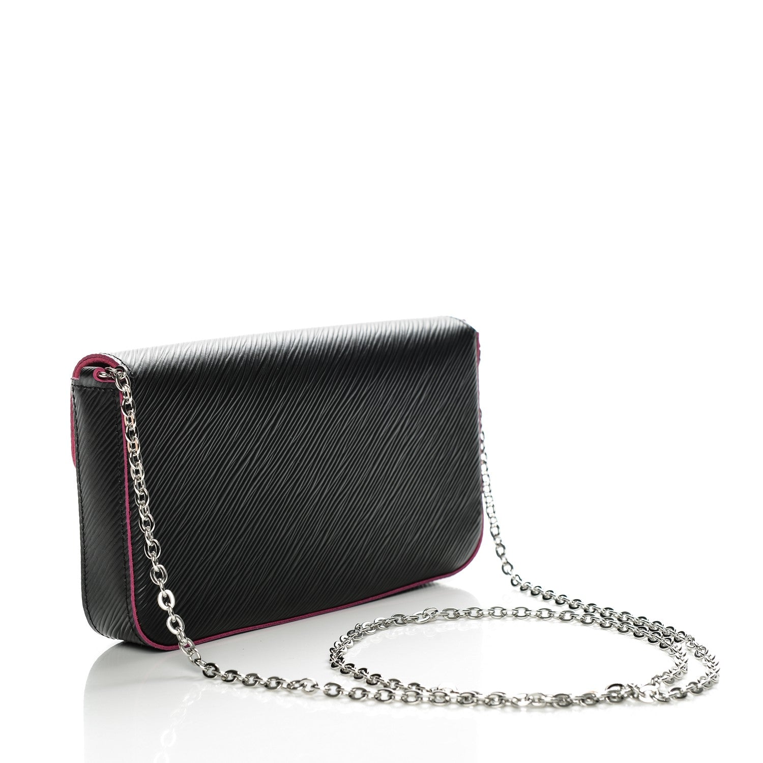 Louis Vuitton Epi Pochette Felicie Black Hot Pink 3 of 6
