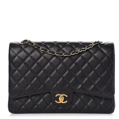 Chanel Caviar Quilted Maxi Double Flap Black 1 of 9