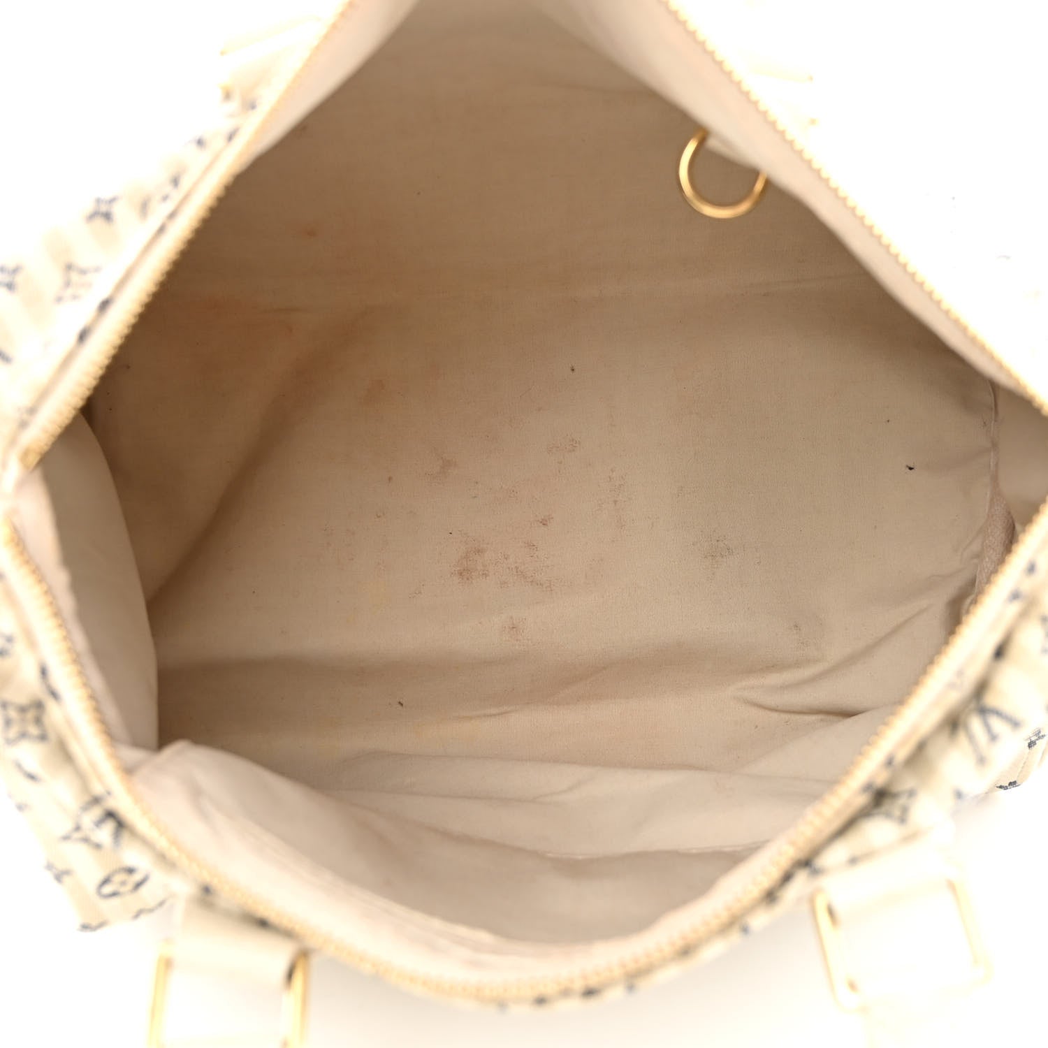 Louis Vuitton Mini Lin Croisette Speedy 30 Blue 5 of 15