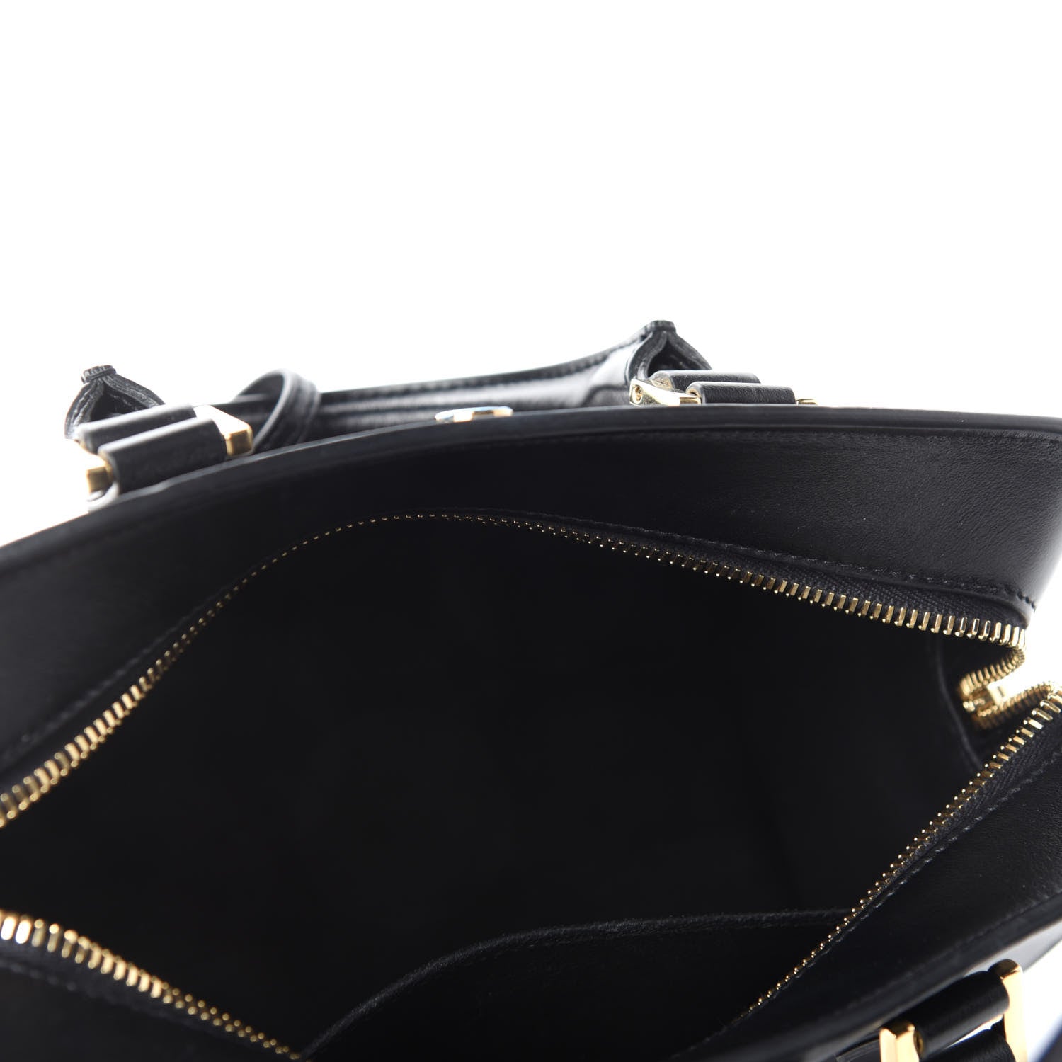 Saint Laurent Calfskin Monogram Baby Cabas Black 5 of 11