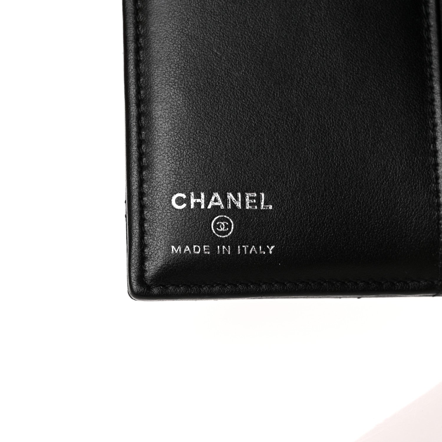 Chanel Grained Calfskin Quilted passport Holder Wallet So Black 6 of 10