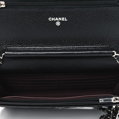 Chanel Caviar Quilted Wallet On Chain WOC Black 4 of 4