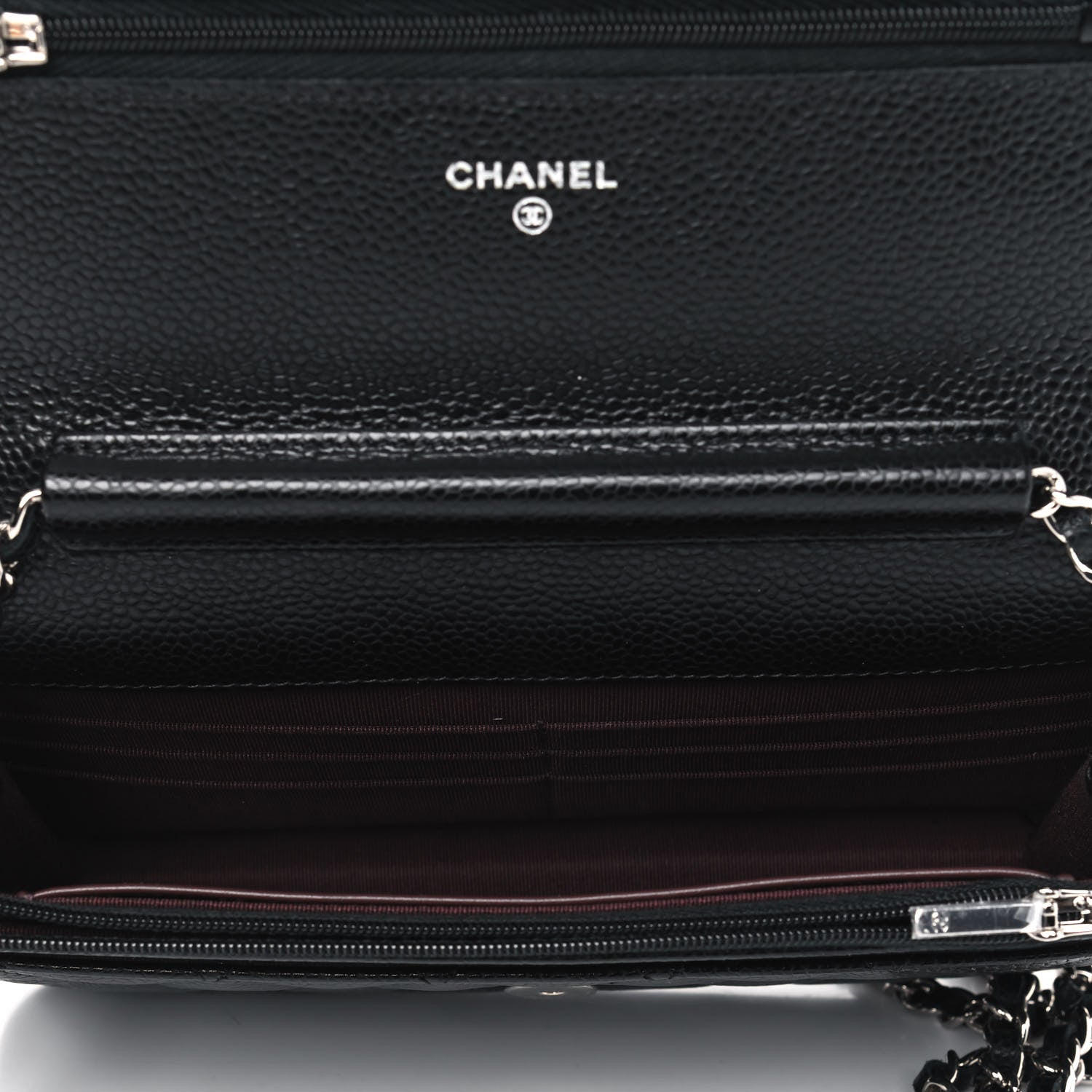 Chanel Caviar Quilted Wallet On Chain WOC Black 4 of 4