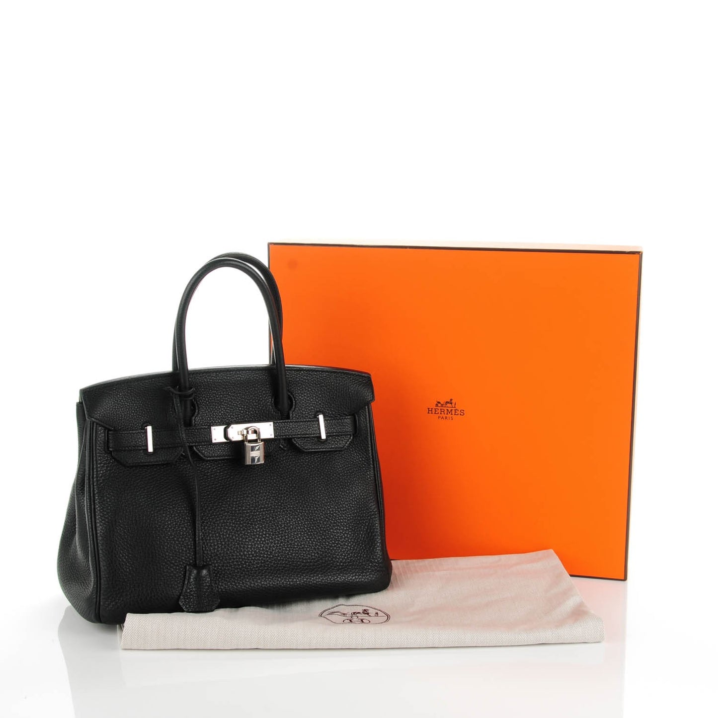 Taurillon Clemence Birkin 30 Black