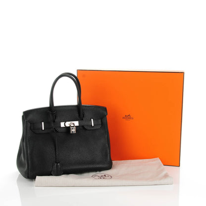 Hermes Taurillon Clemence Birkin 30 Black 5 of 31