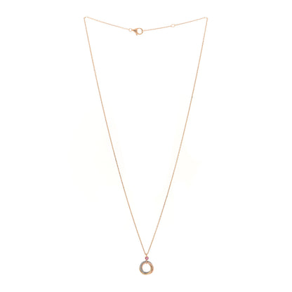 Cartier 18K Pink Yellow White Gold Pink Spinel Trinity Pendant Necklace 3 of 4