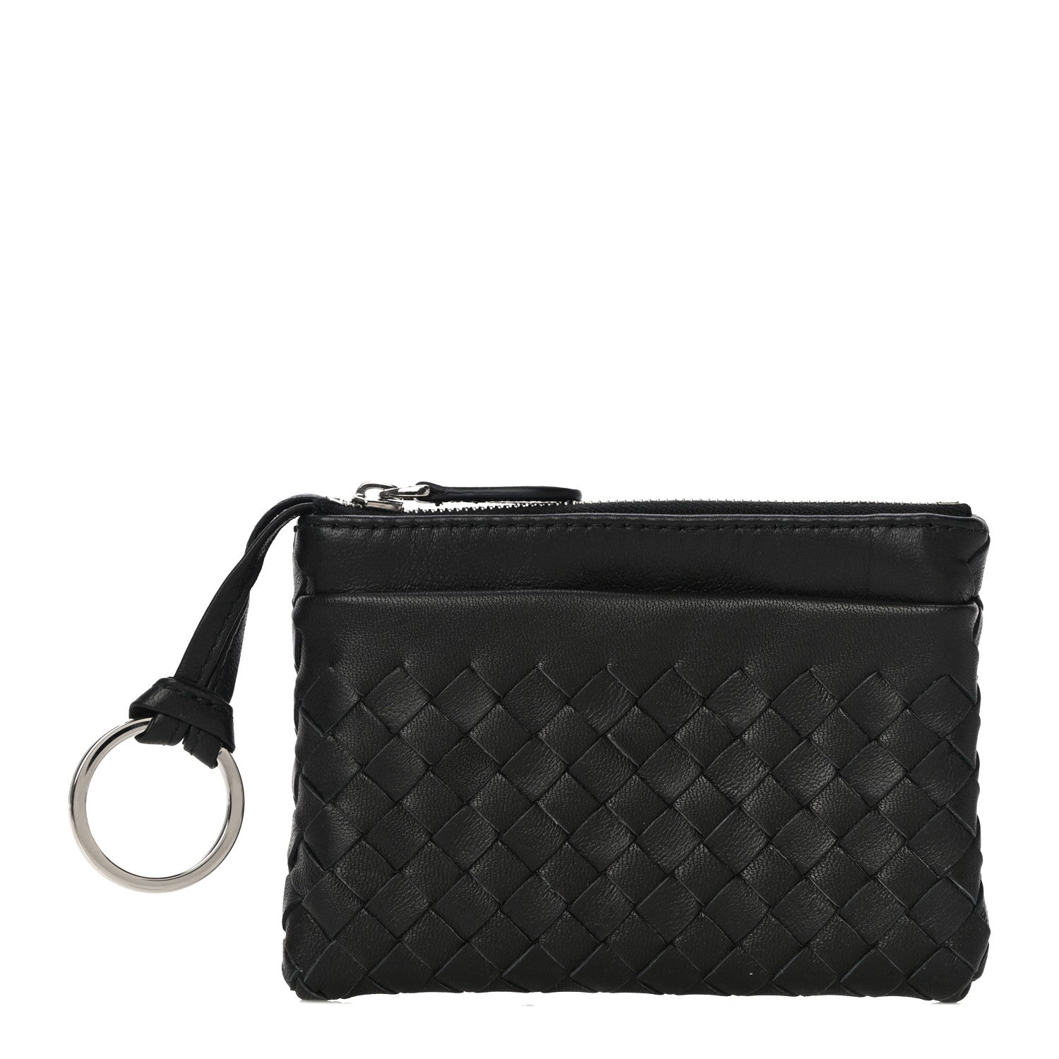 Bottega Veneta Nappa Intrecciato Key Holder Black 9 of 9