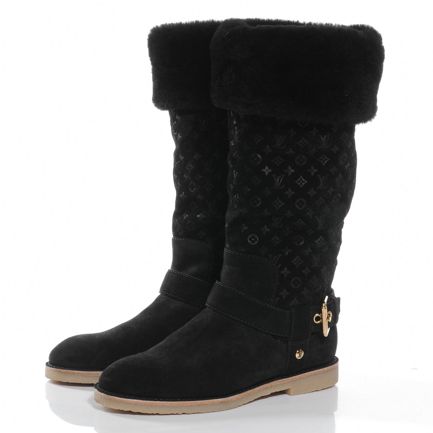 Suede Fauvist High Boots 36 Black