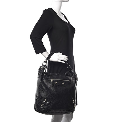 Balenciaga Agneau Giant 12 Silver Hardware Day Hobo Black 2 of 12