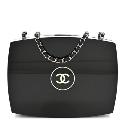 Chanel Plexiglass Compact Box Clutch Black 1 of 11