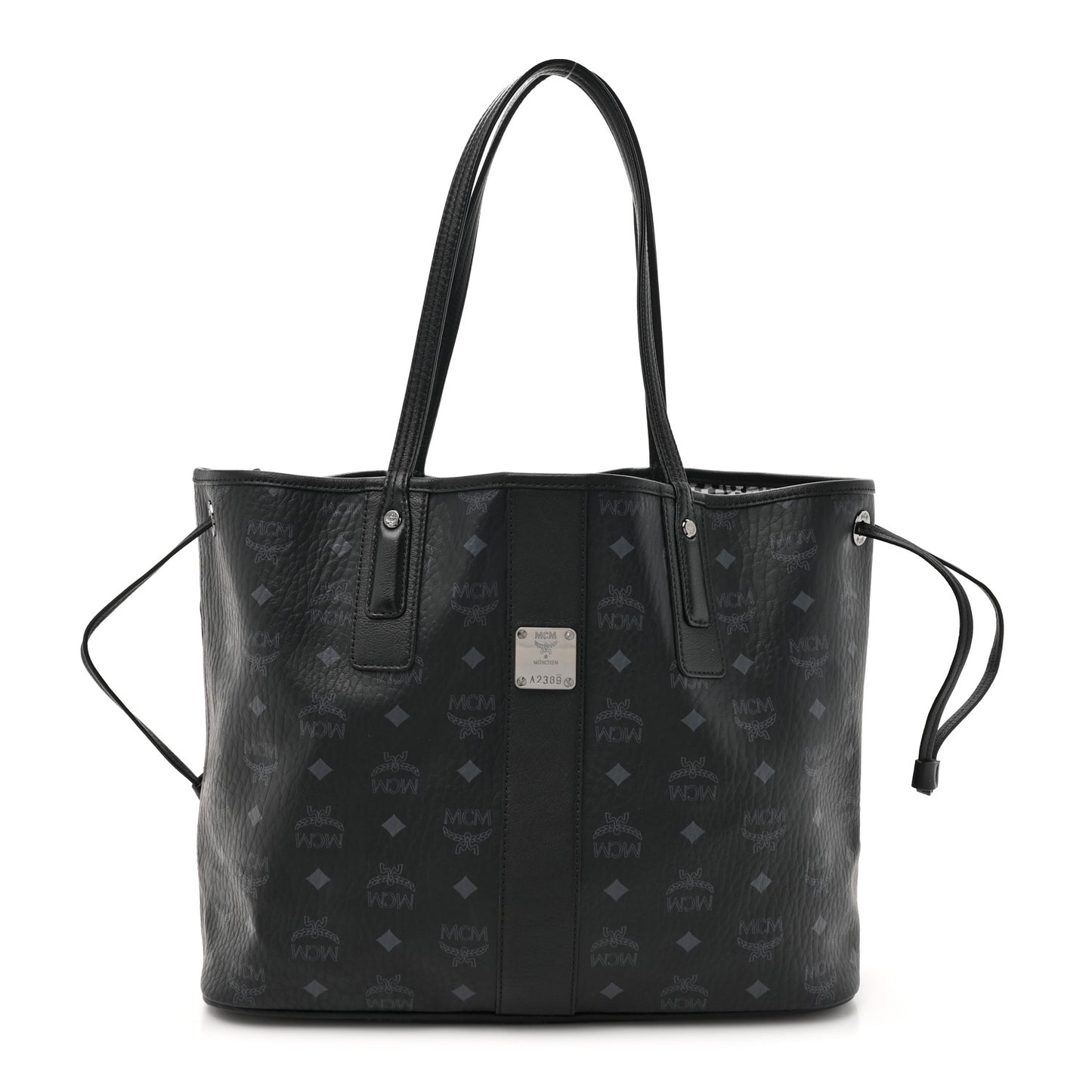 Visetos Medium Liz Reversible Shopper Tote Black