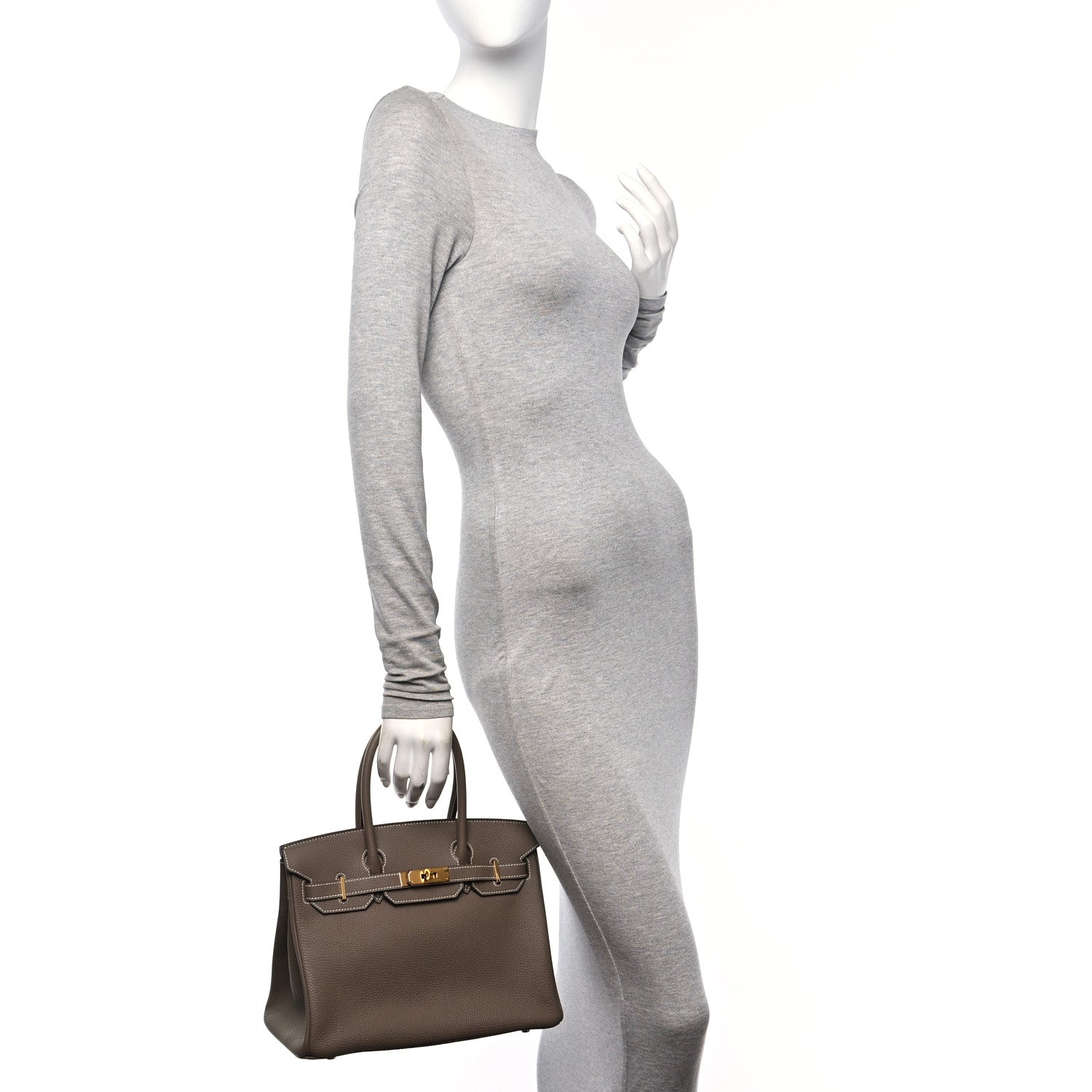 Hermes Togo Birkin 30 Etoupe 2 of 11