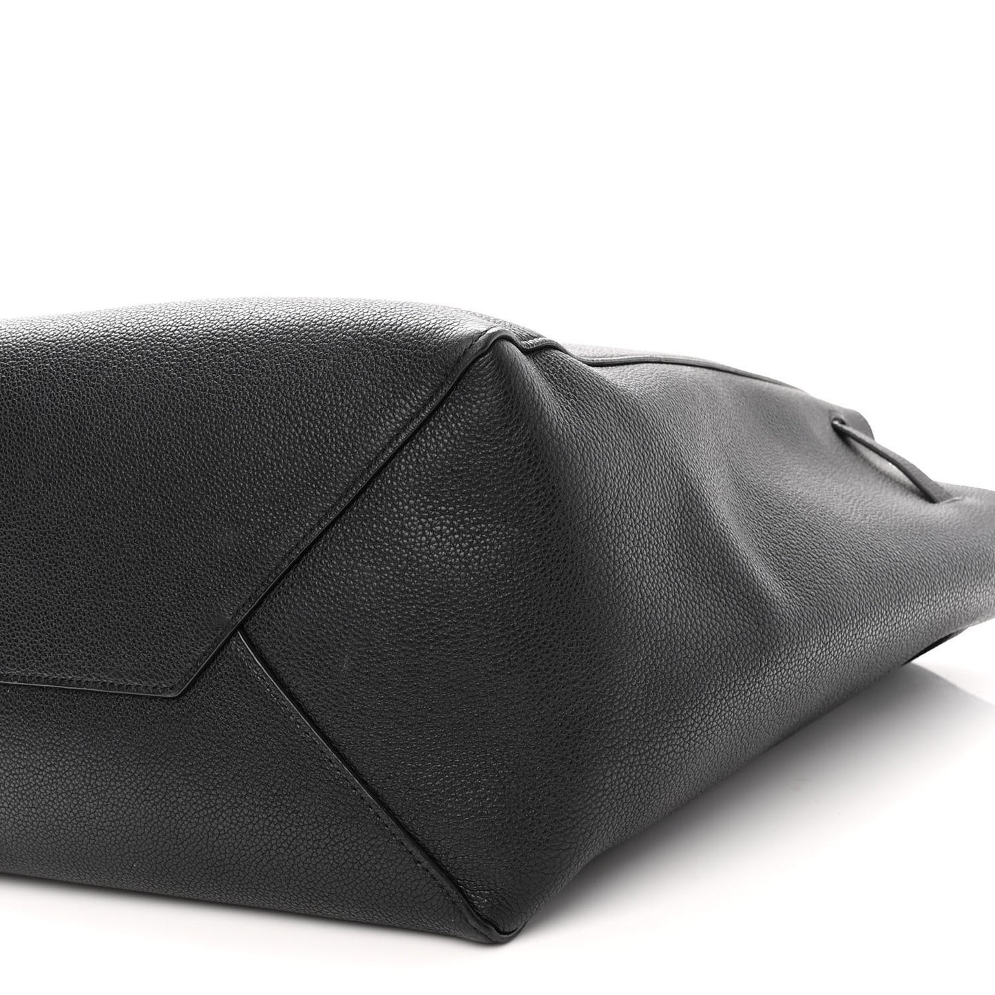 Soft Grained Calfskin Small Belt Cabas Phantom Black