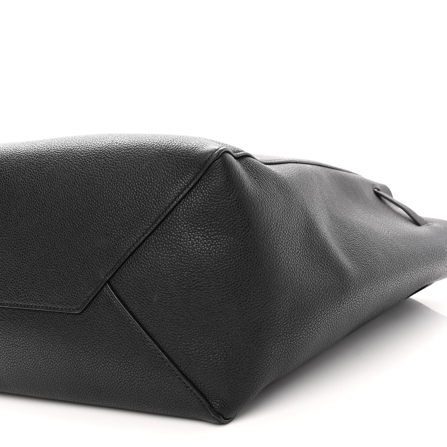 Celine Soft Grained Calfskin Small Belt Cabas Phantom Black 10 of 10