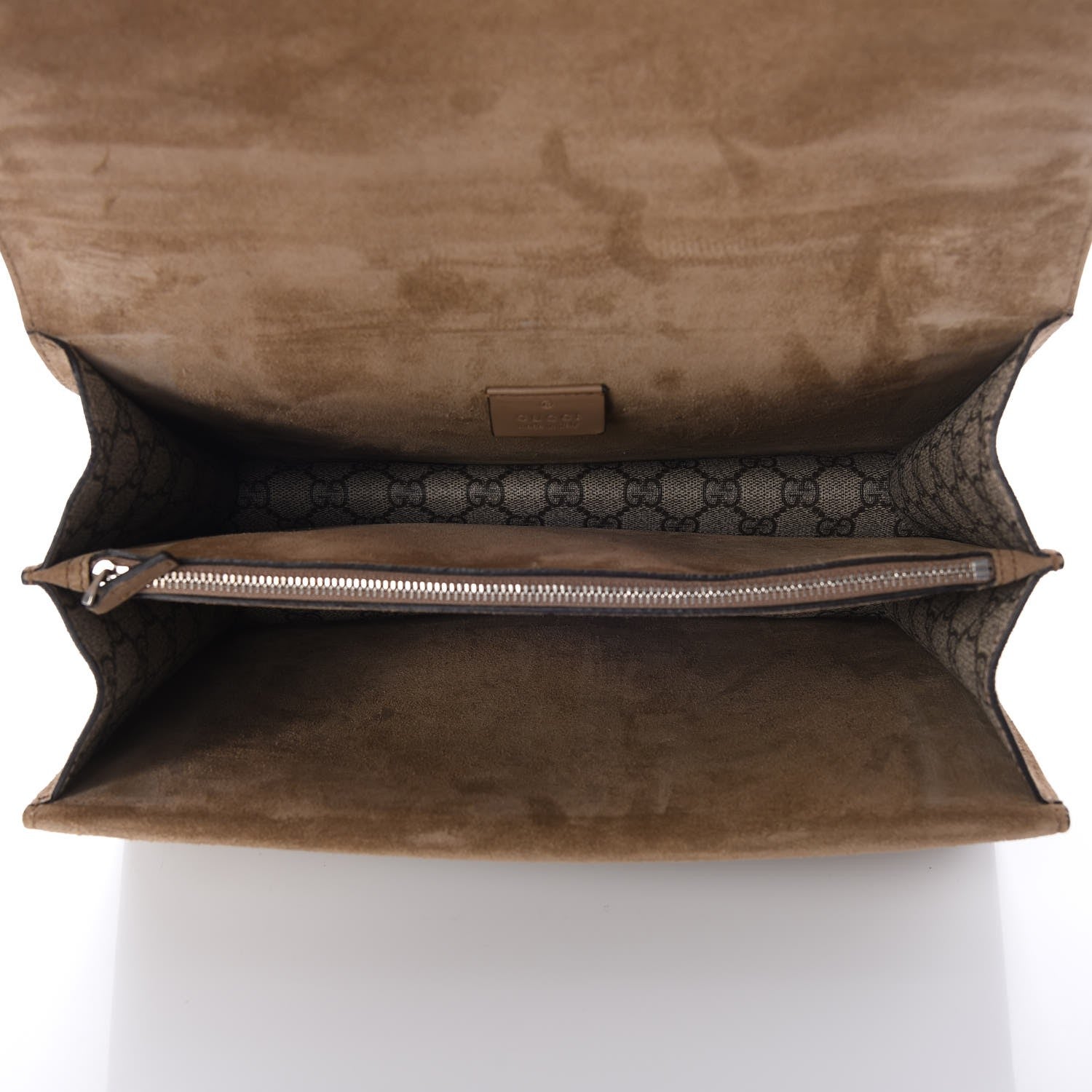 Gucci GG Supreme Monogram Medium Dionysus Shoulder Bag Taupe 6 of 17