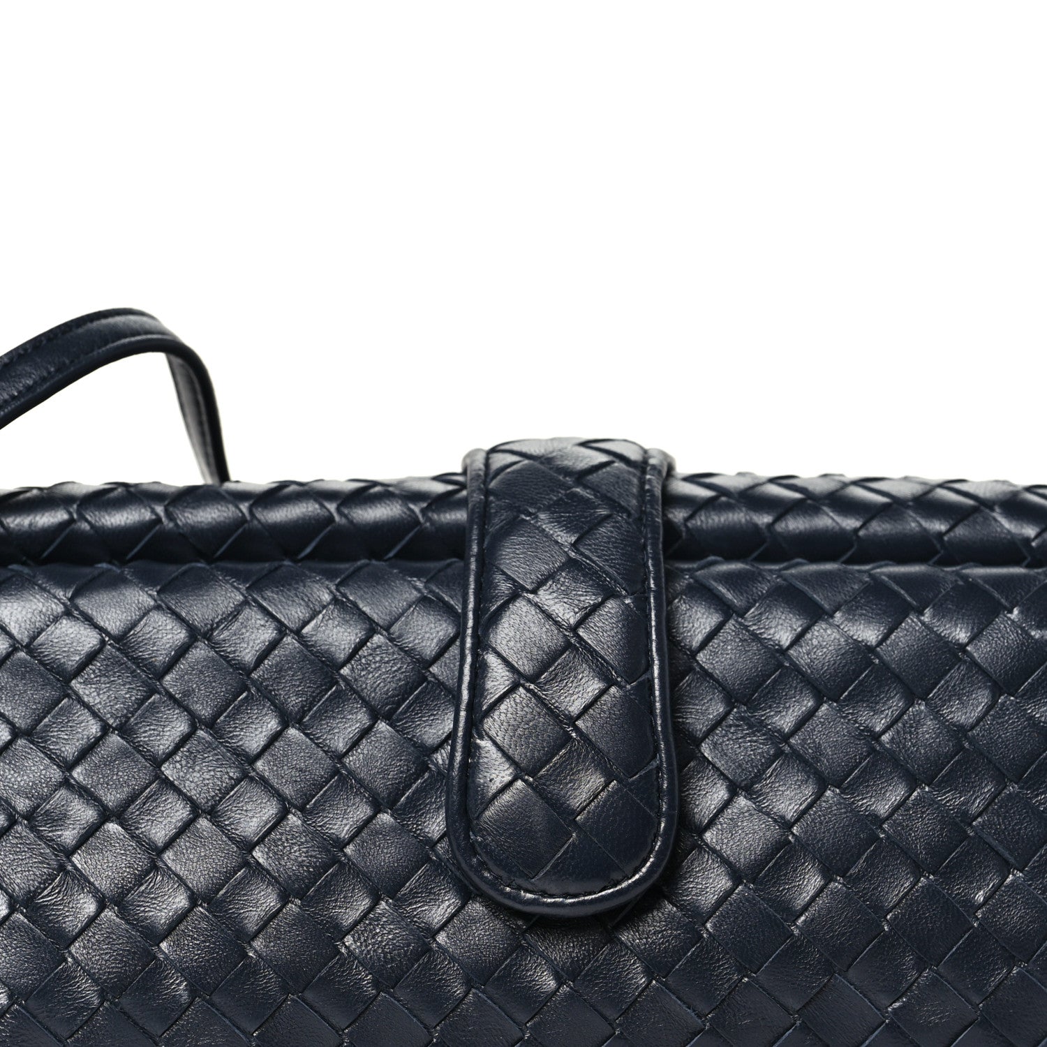 Bottega Veneta Nappa Intrecciato Maxi The Lauren 1980 Clutch Midnight 9 of 11