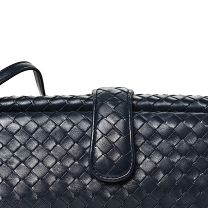 Bottega Veneta Nappa Intrecciato Maxi The Lauren 1980 Clutch Midnight 9 of 11