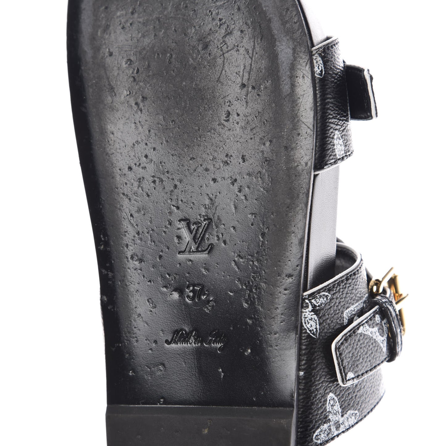 Catogram Bom Dia Flat Mule 37 Black White