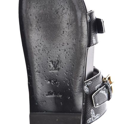Louis Vuitton Catogram Bom Dia Flat Mule 37 Black White 9 of 10