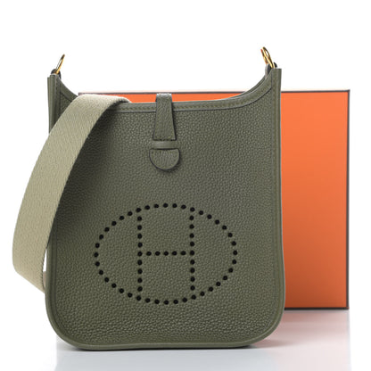 Hermes Taurillon Maurice Amazone Evelyne TPM Vert Olive Sauge 11 of 11