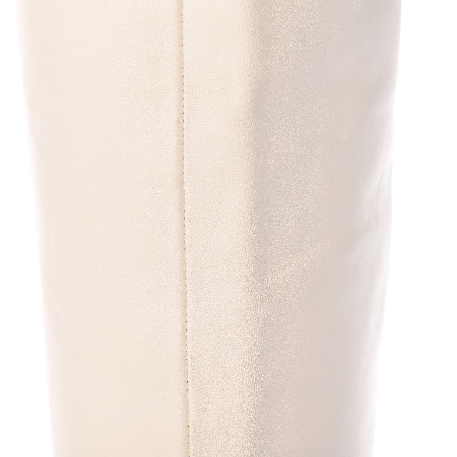 Chanel Lambskin Patent Cap Toe Over the Knee Boots 37.5 White 12 of 18