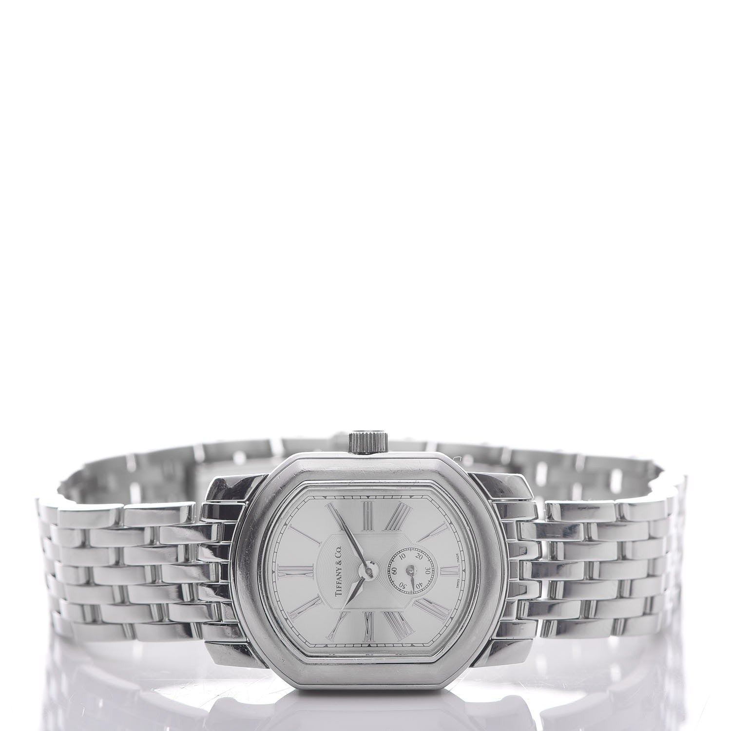 Tiffany Stainless Steel 24mm Mark Coupe Resonator Quartz Watch 3 of 8