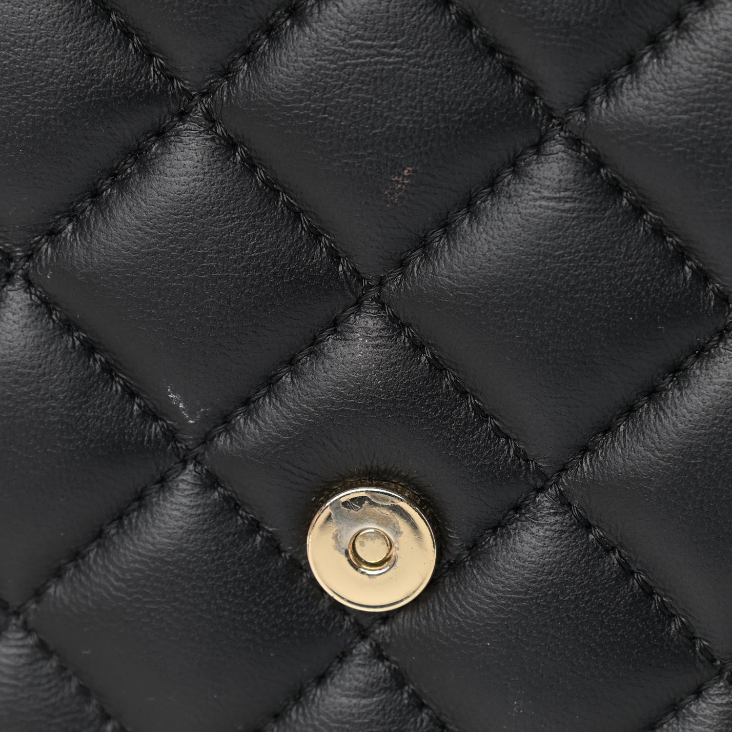 Versace Lambskin Quilted Medusa Wallet On Chain Crossbody Black 9 of 11