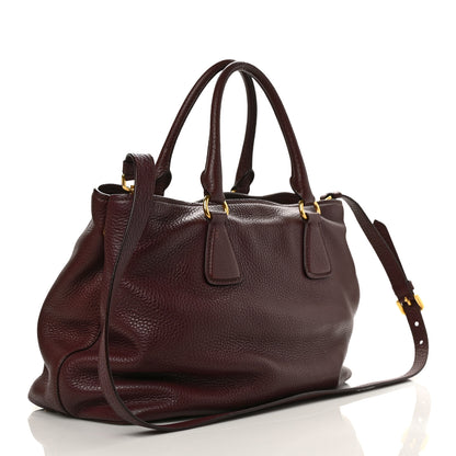 Prada Vitello Daino Tote Granato 3 of 12