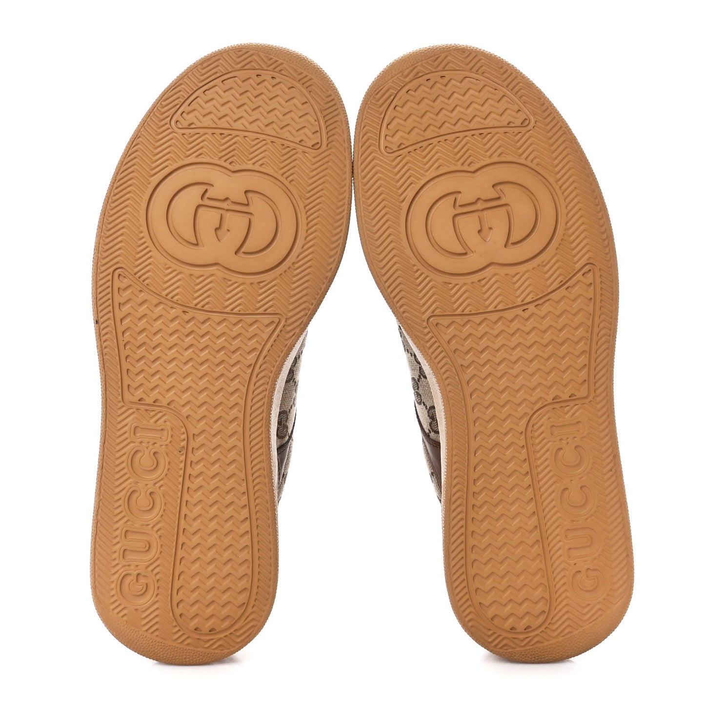 Calfskin GG Monogram Womens Platform 55mm Sneakers 42 Hezelnut Beige Ebony Mystic White