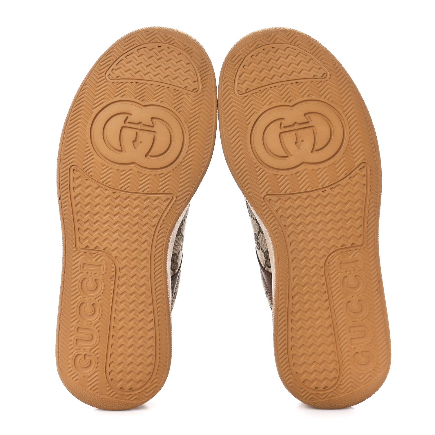 Gucci Calfskin GG Monogram Womens Platform 55mm Sneakers 42 Hezelnut Beige Ebony Mystic White 6 of 13