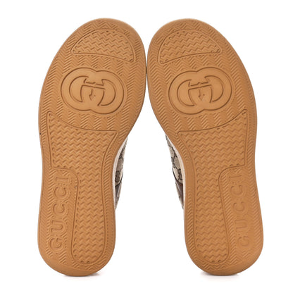 Gucci Calfskin GG Monogram Womens Platform 55mm Sneakers 42 Hezelnut Beige Ebony Mystic White 6 of 13