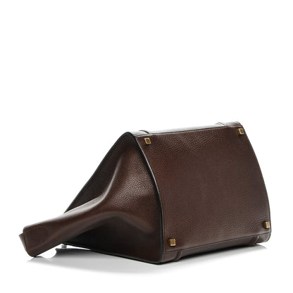 Celine Shiny Grained Calfskin Medium Phantom Luggage Brown 4 of 7