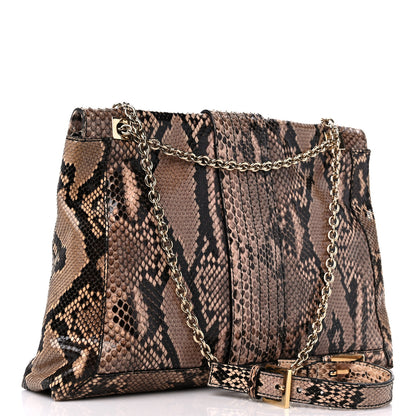 Fendi Snakeskin Forever Maxi Baguette Beige 3 of 12