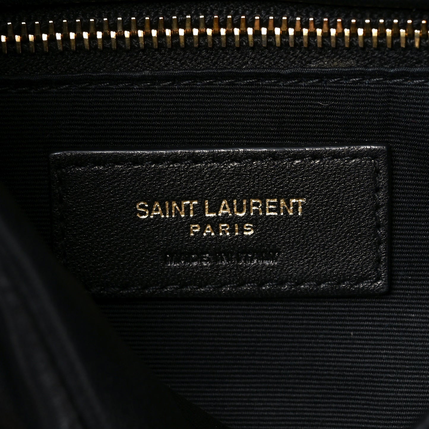 Lambskin Quilted Toy Loulou Puffer Monogram Chain Satchel Black
