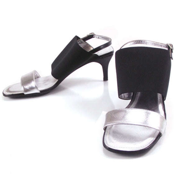 Silver Slides Heels
