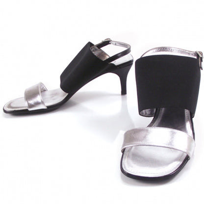 Chanel Silver Slides Heels 1 of 6