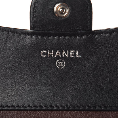 Chanel Lambskin Quilted Small Compact Wallet Black 6 of 8