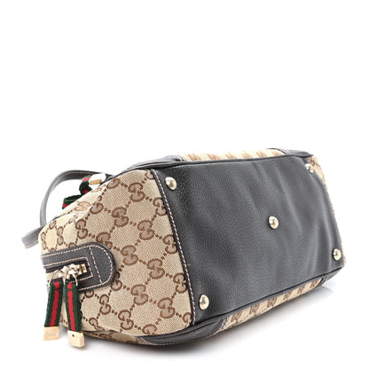 Gucci Monogram Small Princy Satchel Dark Brown 4 of 11