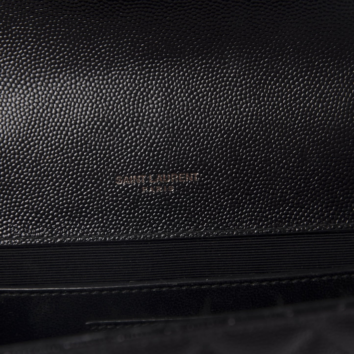 Grain De Poudre Textured Mixed Matelasse Triquilt Medium Monogram Satchel Black