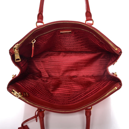 Prada Saffiano Large Galleria Double Zip Tote Fuoco 5 of 12
