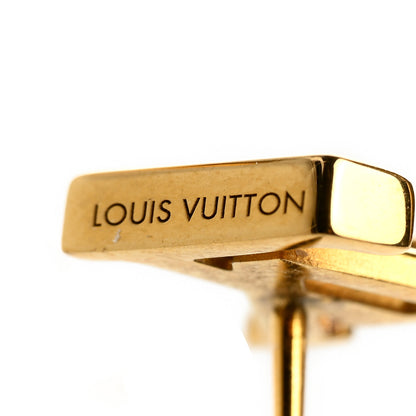 Louis Vuitton Metal LV Iconic Earrings Gold 4 of 6