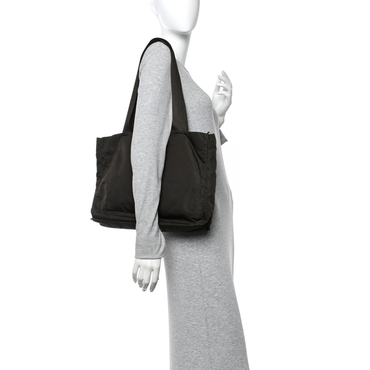 Prada Tessuto Nylon Shopping Tote Bruciato 2 of 14
