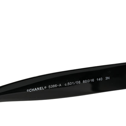 Chanel Acetate Butterfly CC Sunglasses 5386 Black 5 of 8