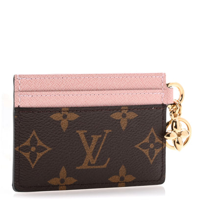 Louis Vuitton Monogram LV Charms Card Holder Rose Ballerine 3 of 7